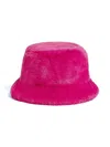 Apparis Faux-fur Bucket Hat In Pink