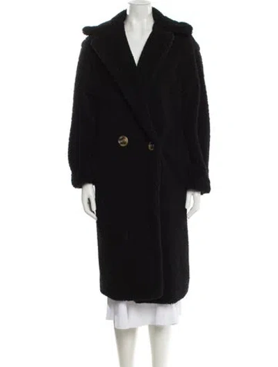 Pre-owned Apparis Faux Fur Coat In Black