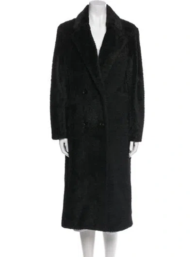 Pre-owned Apparis Faux Fur Coat In Black