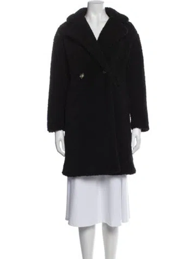 Pre-owned Apparis Faux Fur Coat In Black