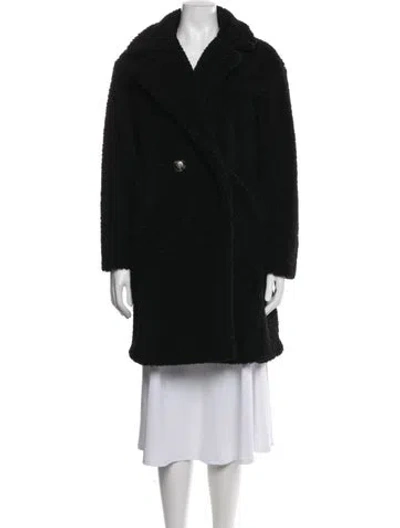 Pre-owned Apparis Faux Fur Coat In Black