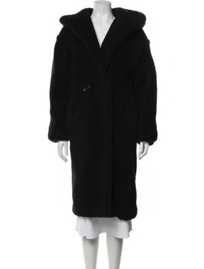 Pre-owned Apparis Faux Fur Coat In Black