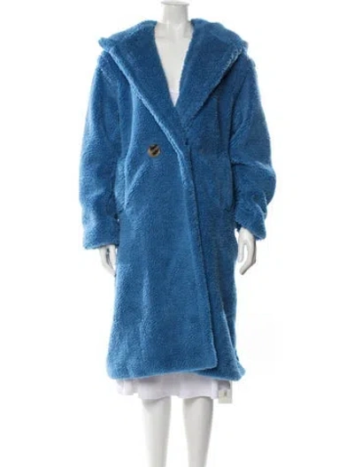 Pre-owned Apparis Faux Fur Coat In Blue