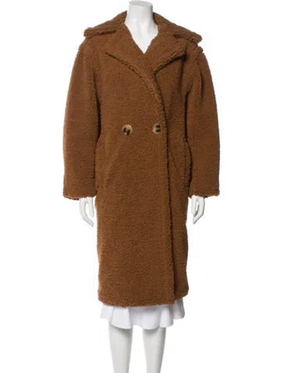 Pre-owned Apparis Faux Fur Coat In Brown