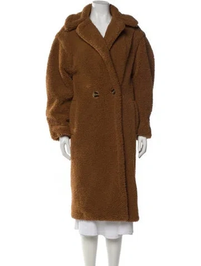 Pre-owned Apparis Faux Fur Coat In Brown