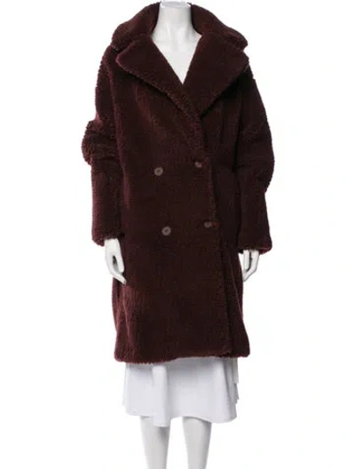 Pre-owned Apparis Faux Fur Coat In Brown
