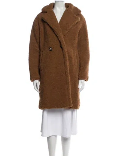 Pre-owned Apparis Faux Fur Coat In Brown