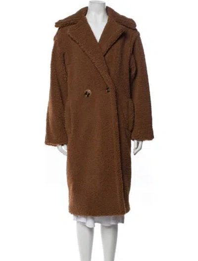Pre-owned Apparis Faux Fur Coat In Brown