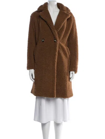 Pre-owned Apparis Faux Fur Coat In Brown