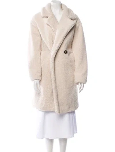 Pre-owned Apparis Faux Fur Coat In Neutral