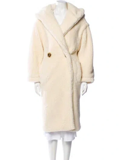 Pre-owned Apparis Faux Fur Coat In Neutral