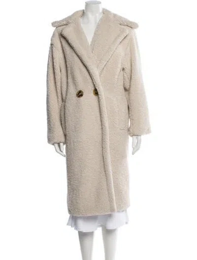 Pre-owned Apparis Faux Fur Coat In Neutral