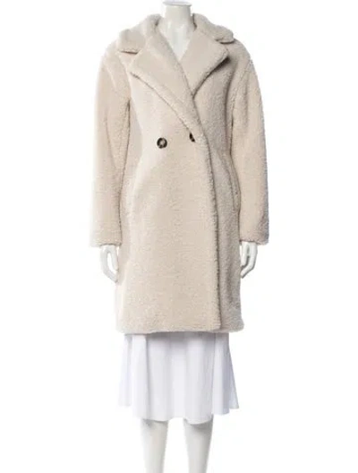 Pre-owned Apparis Faux Fur Coat In Neutral