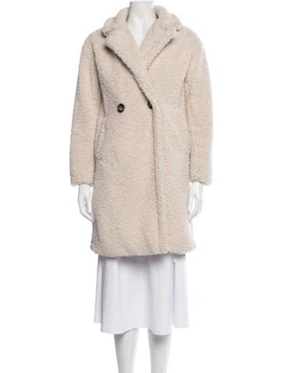 Pre-owned Apparis Faux Fur Coat In Neutrals