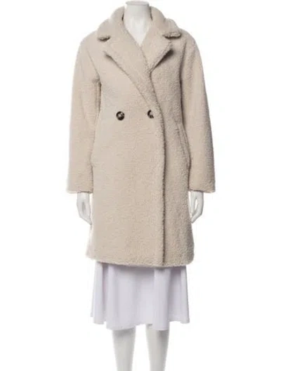 Pre-owned Apparis Faux Fur Coat In Neutrals