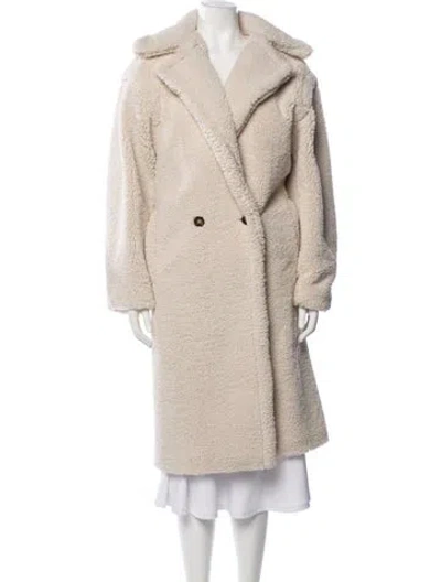 Pre-owned Apparis Faux Fur Coat In Neutrals