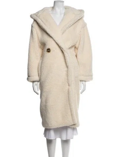 Pre-owned Apparis Faux Fur Coat In Neutrals