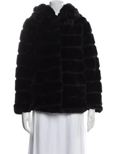 Pre-owned Apparis Faux Fur Coat W/ Tags In Black