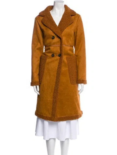 Pre-owned Apparis Faux Fur Coat W/ Tags In Brown