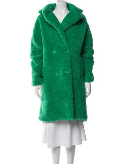 Pre-owned Apparis Faux Fur Coat W/ Tags In Green