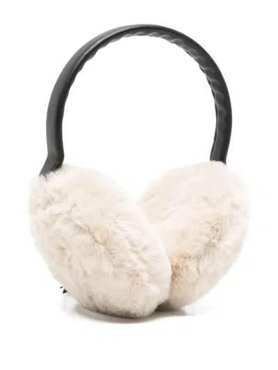 Apparis Faux Fur Earmuffs In White
