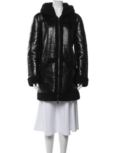Pre-owned Apparis Faux Fur Faux Fur Coat In Black