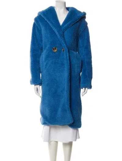Pre-owned Apparis Faux Fur Faux Fur Coat In Blue