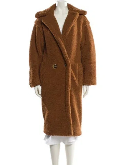 Pre-owned Apparis Faux Fur Faux Fur Coat In Brown