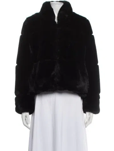 Pre-owned Apparis Faux Fur Faux Fur Coat In Gray