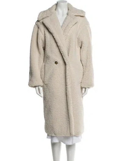 Pre-owned Apparis Faux Fur Faux Fur Coat In White