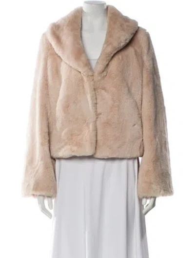 Pre-owned Apparis Faux Fur Faux Fur Jacket In Neutral