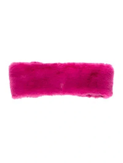 Pre-owned Apparis Faux Fur Headband W/tags In Pink