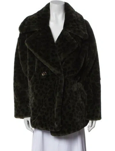 Pre-owned Apparis Faux Fur Jacket In Black