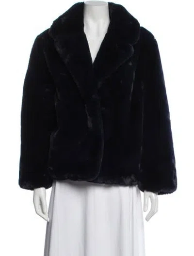 Pre-owned Apparis Faux Fur Jacket In Black