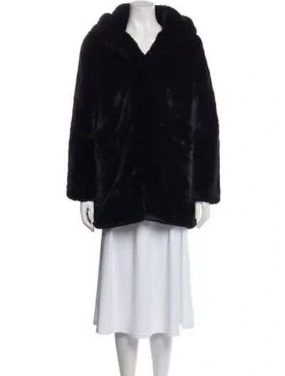 Pre-owned Apparis Faux Fur Jacket In Blue