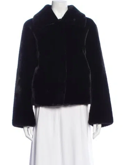 Pre-owned Apparis Faux Fur Jacket In Blue