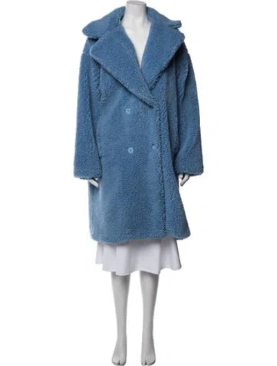 Pre-owned Apparis Faux Fur Jacket In Blue