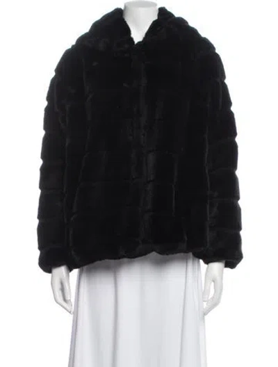 Pre-owned Apparis Faux Fur Jacket In Blue