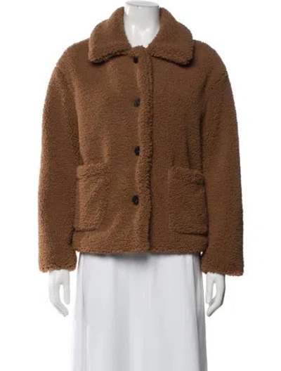 Pre-owned Apparis Faux Fur Jacket In Brown