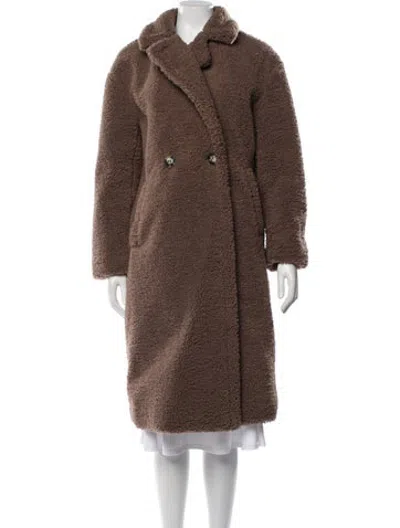 Pre-owned Apparis Faux Fur Jacket In Brown