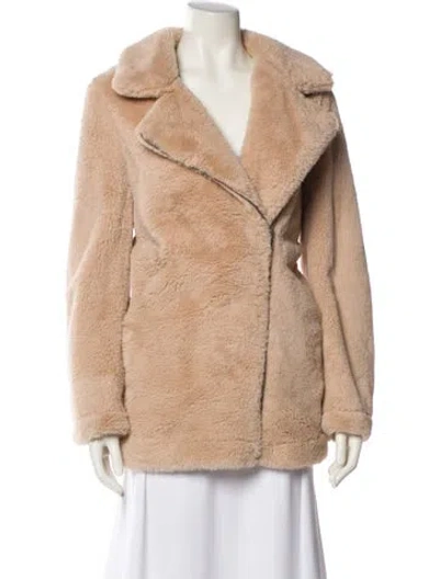 Pre-owned Apparis Faux Fur Jacket In Neutral