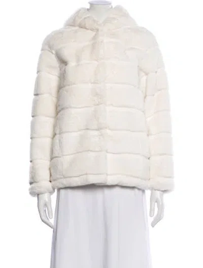 Pre-owned Apparis Faux Fur Jacket In Neutral