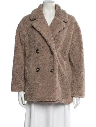 Pre-owned Apparis Faux Fur Jacket In Neutral