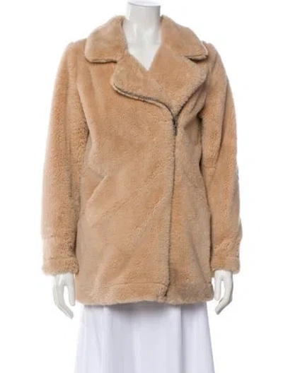 Pre-owned Apparis Faux Fur Jacket In Neutral