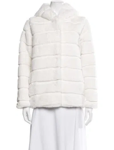 Pre-owned Apparis Faux Fur Jacket In Neutral