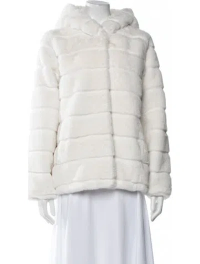 Pre-owned Apparis Faux Fur Jacket In Neutral