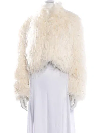 Pre-owned Apparis Faux Fur Jacket In Neutrals