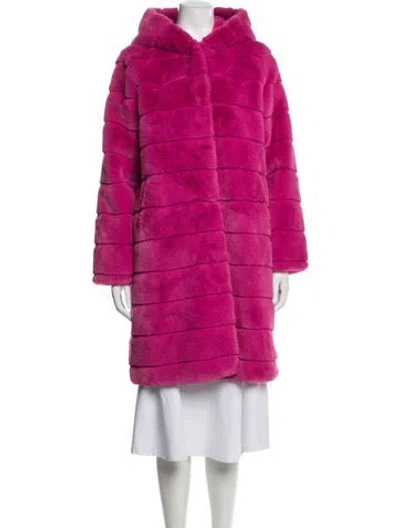 Pre-owned Apparis Faux Fur Jacket In Pink