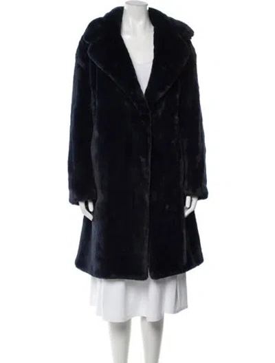 Pre-owned Apparis Faux Fur Jacket W/ Tags In Blue