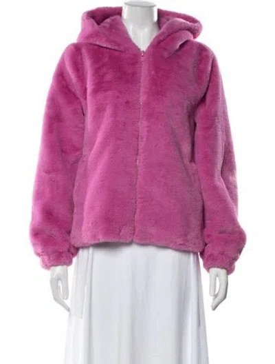 Pre-owned Apparis Faux Fur Jacket W/ Tags In Pink